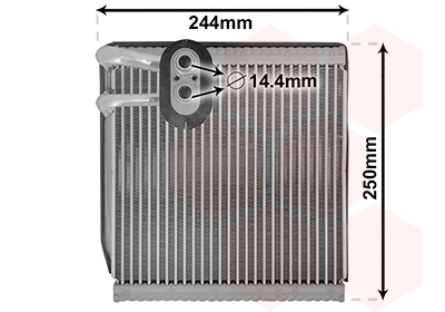 Évaporateur climatisation VAN WEZEL 8300V199