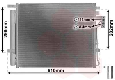 Condenseur, climatisation VAN WEZEL 83005149