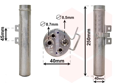 Filtre déshydratant, climatisation VAN WEZEL 4300D557