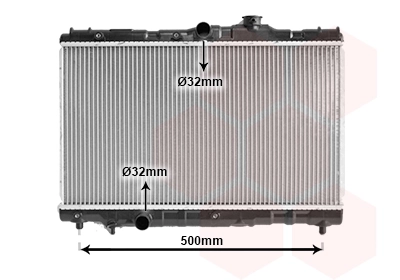 Van Wezel 53002115 — Радіатор охолодження COROLLA EE90 1.3MT 87-92 (вир-во Van Wezel)