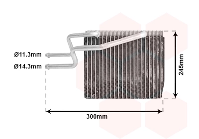 Évaporateur climatisation VAN WEZEL 4300V465