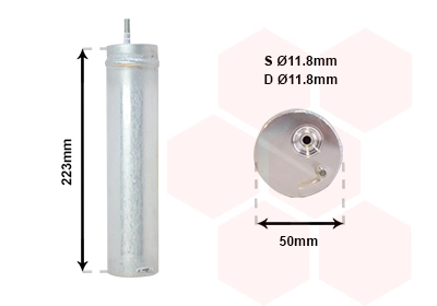 Filtre déshydratant, climatisation VAN WEZEL 8100D057