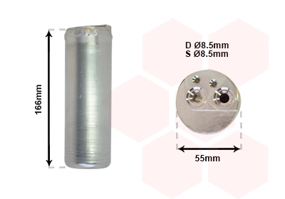Filtre déshydratant, climatisation VAN WEZEL 3700D153