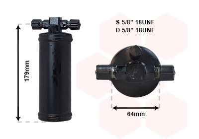 Filtre déshydratant, climatisation VAN WEZEL 7400D028