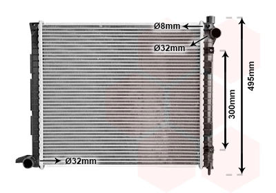 Van Wezel 02002164 — Радіатор охолодження двигуна LAND ROVER FREELANDER -06 (Van Wezel)