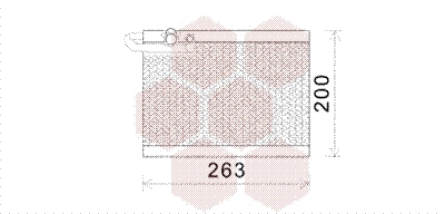 Évaporateur climatisation VAN WEZEL 4000V351