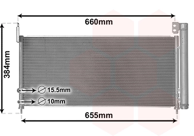 Condenseur, climatisation VAN WEZEL 53015702