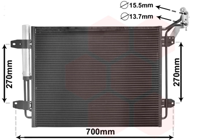Condenseur, climatisation VAN WEZEL 58005291