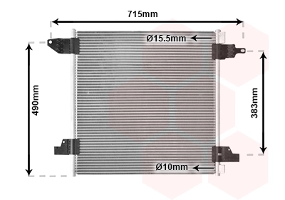 Condenseur, climatisation VAN WEZEL 30005345