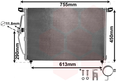 Condenseur, climatisation VAN WEZEL 37005228