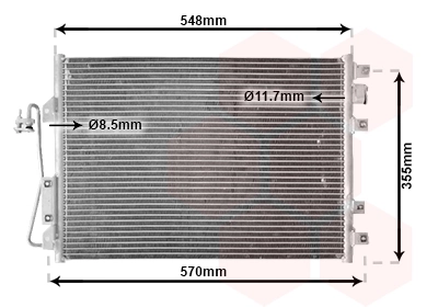 Condenseur, climatisation VAN WEZEL 43005340