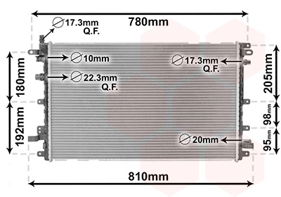 Van Wezel 37002653 — Радіатор охолодження CHEVROLET VOLT (вир-во Van Wezel)