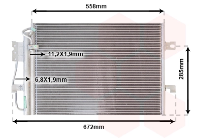 Condenseur, climatisation VAN WEZEL 30005257