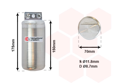 Filtre déshydratant, climatisation VAN WEZEL 3700D291