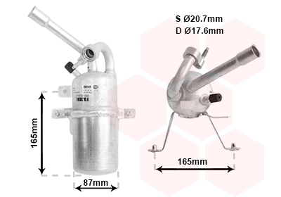 Filtre déshydratant, climatisation VAN WEZEL 1800D374
