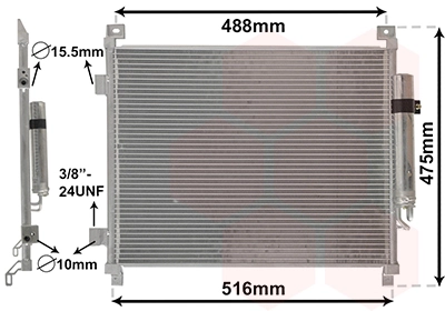 Condenseur, climatisation VAN WEZEL 33015701