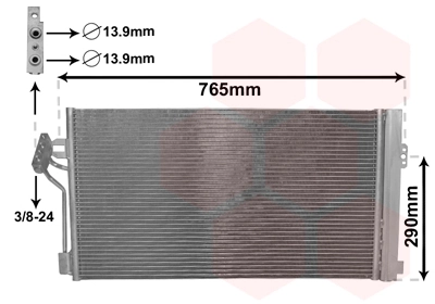 Condenseur, climatisation VAN WEZEL 30005352