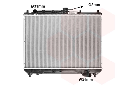 Van Wezel 27002066 — Радіатор охолодження двигуна 323 13/16/18 MT 89- small (Van Wezel)