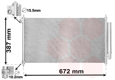 Condenseur, climatisation VAN WEZEL 25005276