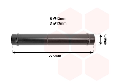 Filtre déshydratant, climatisation VAN WEZEL 5800D021