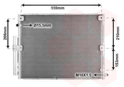 Condenseur, climatisation VAN WEZEL 53005617
