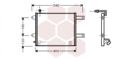 Condenseur, climatisation VAN WEZEL 58005177