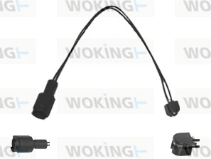 Warning Contact, brake pad wear