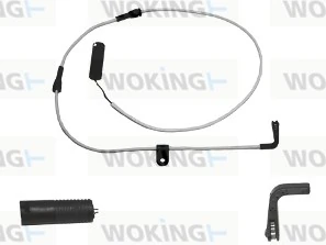 Warning Contact, brake pad wear