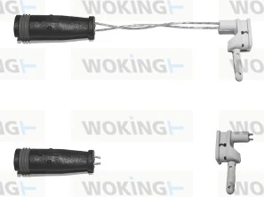 Warning Contact, brake pad wear