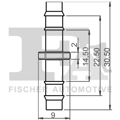 Adaptateur, raccord de tuyaux FA1