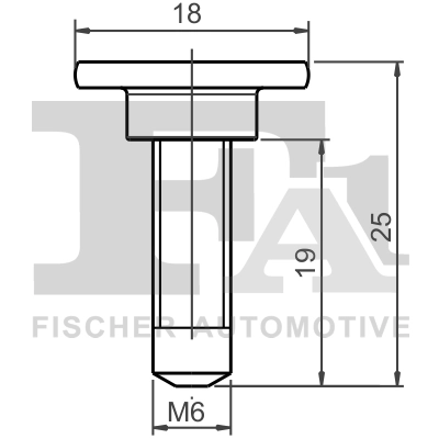 ŚRUBA DO MOCOWANIA ZDERZAKA CHRYSLER, FIAT