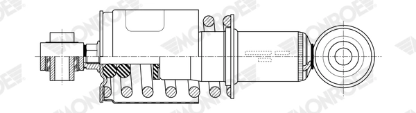 Amortisseur, suspension de la cabine MONROE CB0286