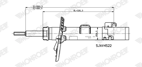 Amortisseur MONROE V4522