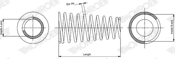 Ressort de suspension MONROE SP4952