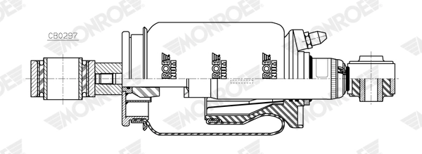 Amortisseur, suspension de la cabine MONROE CB0297