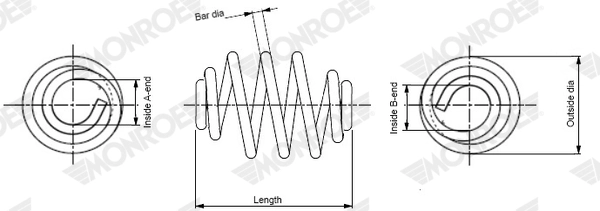 Ressort de suspension MONROE SN2903