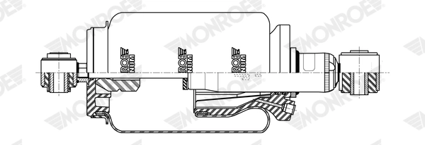 Amortisseur, suspension de la cabine MONROE CB0280