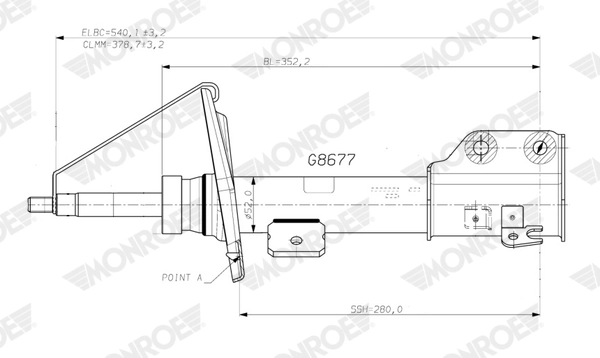 Amortisseur MONROE G8677