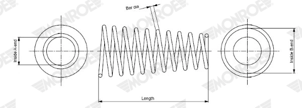 Ressort de suspension MONROE SP4110