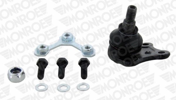 MONROE L29536 — Опора кульова AUDI A3, SEAT TOLEDO II, VW GOLF IV 96-10 перед. міст зліва низ (Вир-во MONROE)