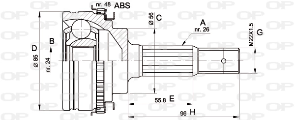 Joint Kit, drive shaft
