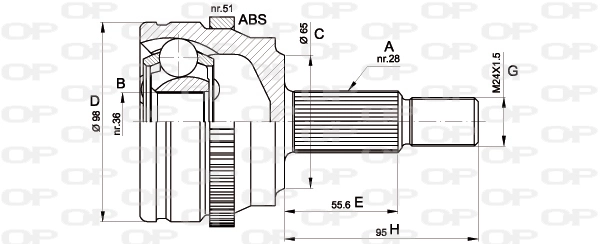 Joint Kit, drive shaft