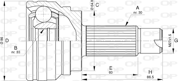 Joint Kit, drive shaft