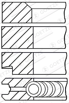Piston ring set