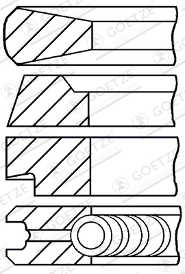 Piston ring set