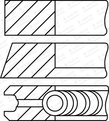 Piston ring set