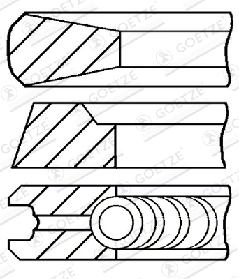 Piston ring set