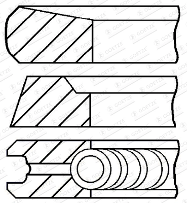 Piston ring set