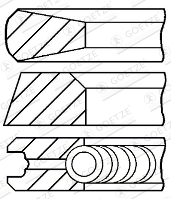 Piston ring set