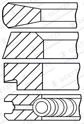 Piston ring set